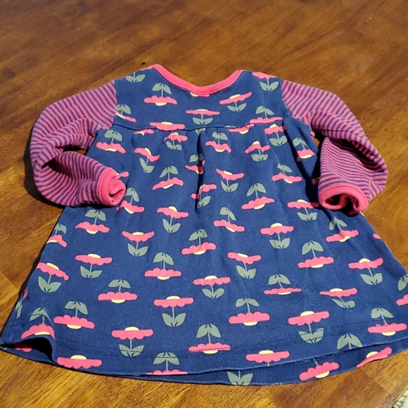 Hanna Andersson Floral Tunic Size 70 Red Blue - Picture 3 of 3